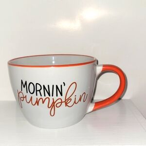 NWT "MORNIN' pumpkin" Oversized Coffee Mug